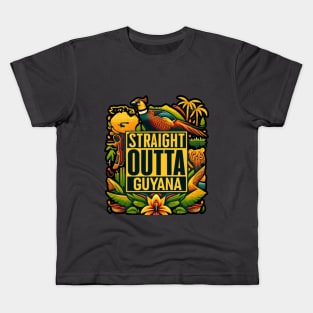 Straight Outta Guyana Kids T-Shirt